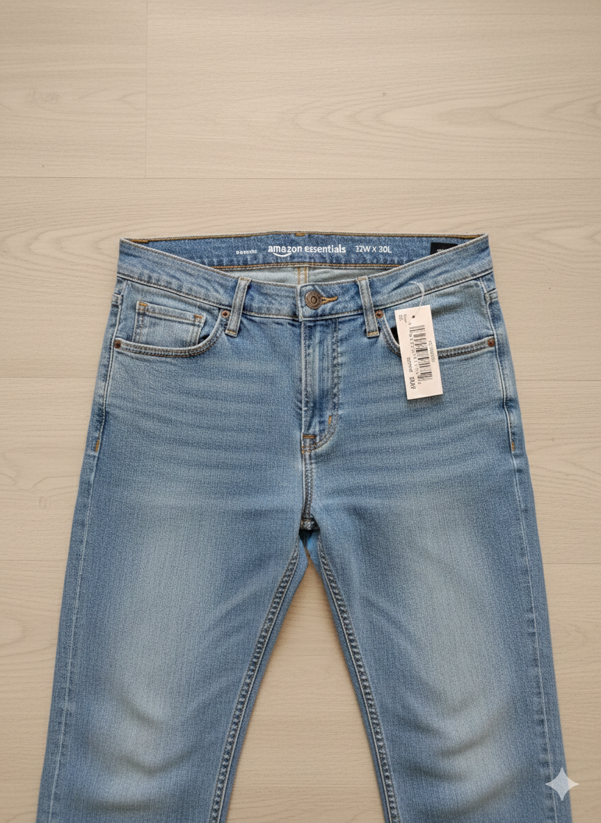 👖 Męskie Jeansy Amazon Essentials – Straight-Fit (Jasny Denim) 1 👖 Męskie Jeansy Amazon Essentials – Straight-Fit (Jasny Denim)