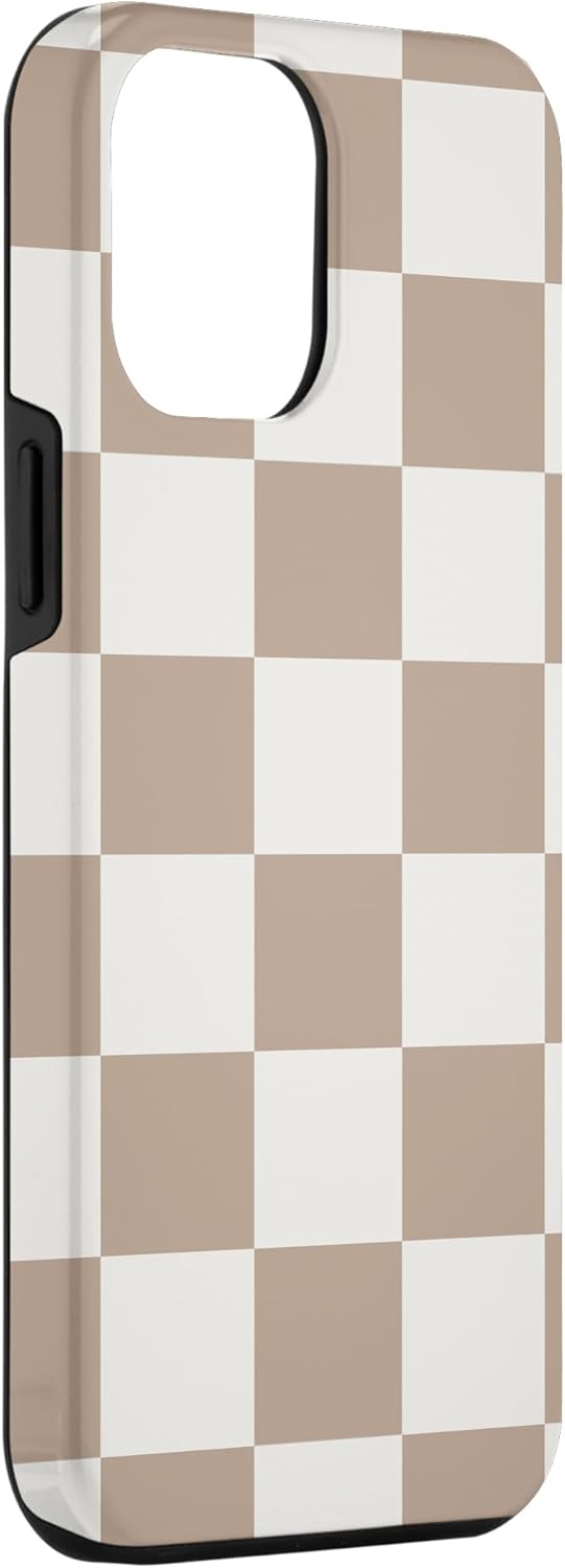 Etui na iPhone'a 15 Pro Max w kolorze beżowym, klasyczny wzór w kratkę 3 Etui na iPhone'a 15 Pro Max w kolorze beżowym, klasyczny wzór w kratkę - obrazek 3