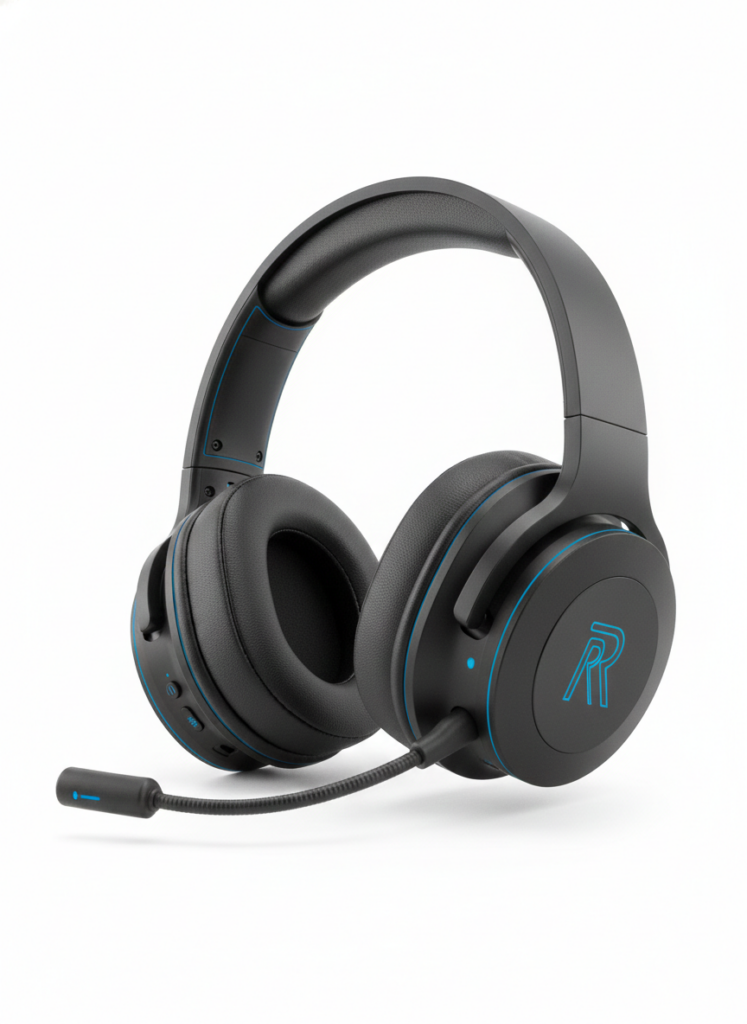 Fantastyczne Zakupy 11 Lekkie, bezprzewodowe słuchawki z odpinanym mikrofonem i krystalicznym dźwiękiem przestrzennym. Idealne do długich sesji przed komputerem.