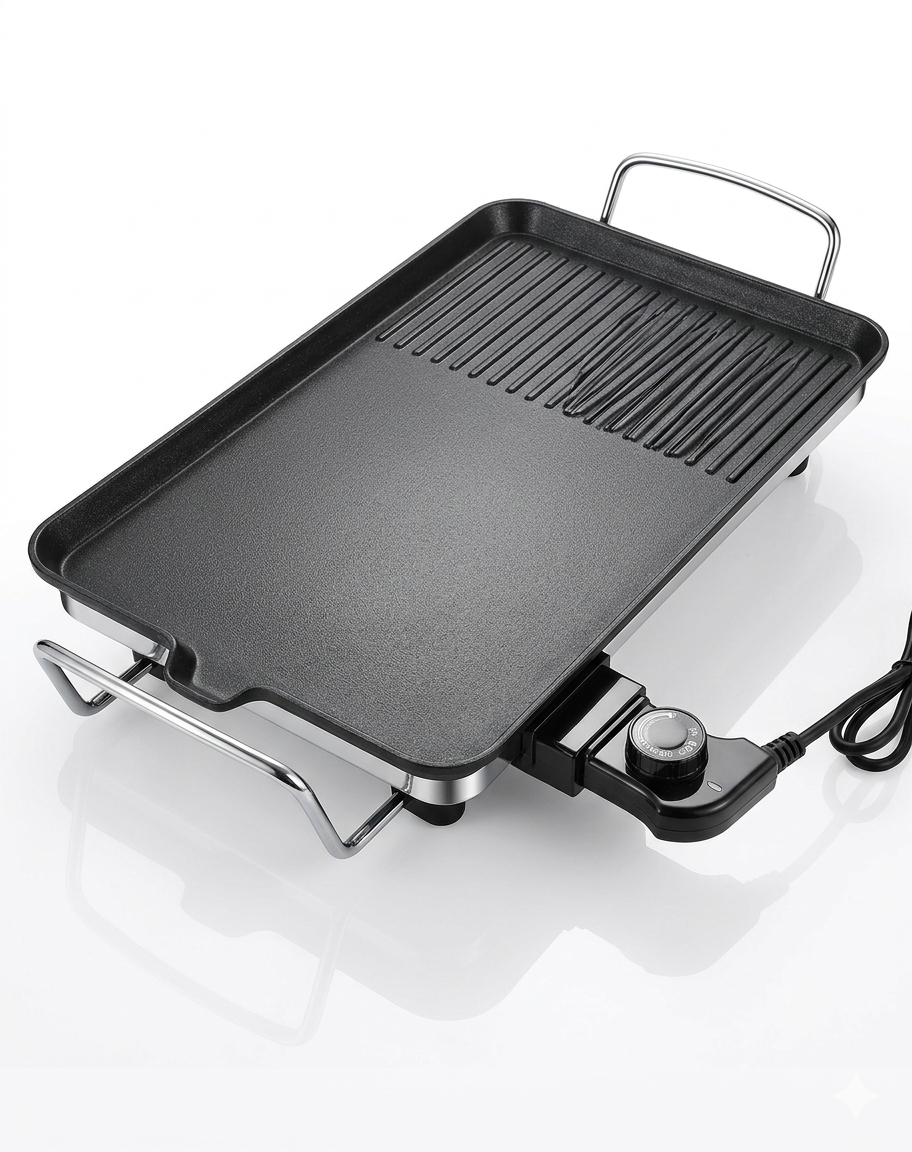 Elektryczny Grill Stołowy Teppanyaki Aike Xiong WLA-8187 | Płyta Grzewcza Non-Stick 1500W 1 Elektryczny Grill Stołowy Teppanyaki Aike Xiong WLA-8187 | Płyta Grzewcza Non-Stick 1500W