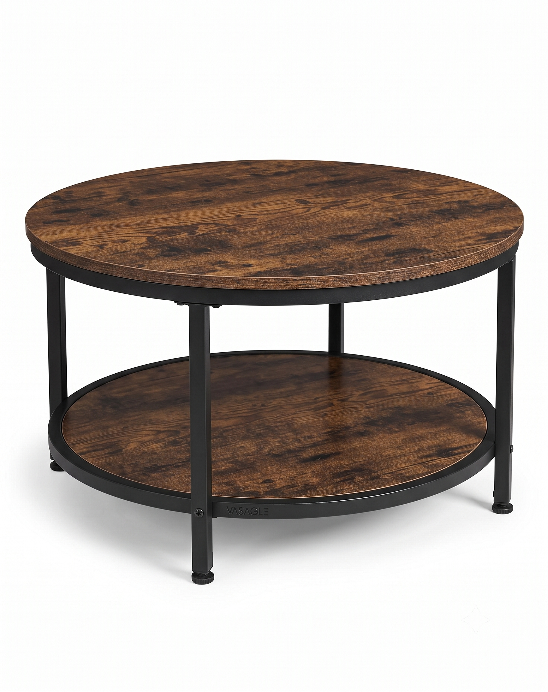 Industrialny Stolik Kawowy VASAGLE LCT041K01 – Rustykalny Brąz z Półką, Loft 1 Industrialny Stolik Kawowy VASAGLE LCT041K01 – Rustykalny Brąz z Półką, Loft