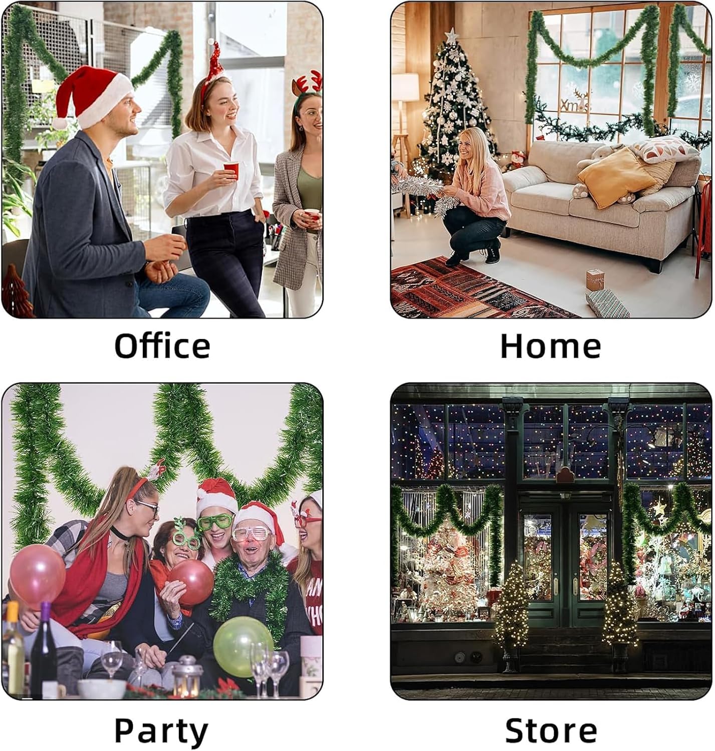 Girlandy sztuczne ŚwiąteczneDecor 5 sztuk do wnętrz i na zewnątrz 7 3130be62eb06bdd3c4ab5cdf0a2d8d4b