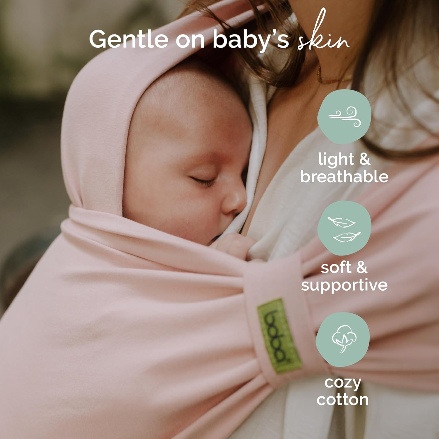 Nosidełko BOBA Bliss pudrowy róż ergonomiczne dla niemowląt i dzieci 4 cd9c438a335035bc90c869d662976d95