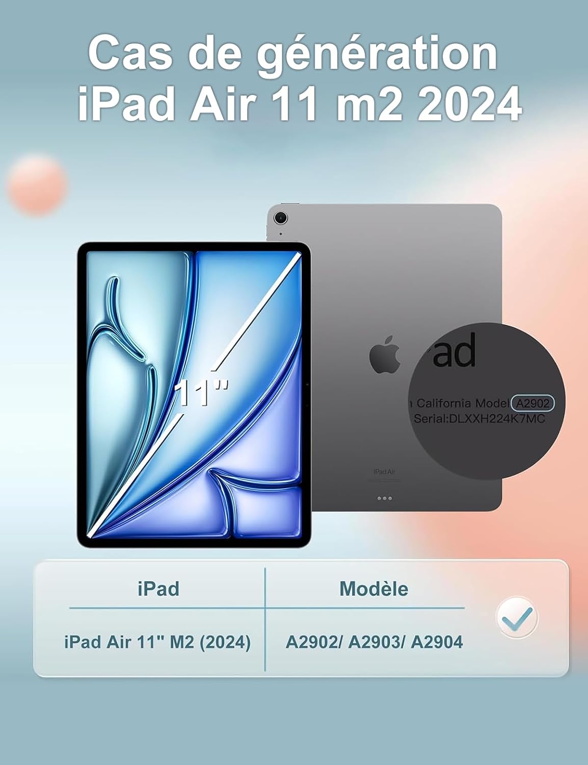 Etui klawiatura Apple iPad Air 11 cali M4 2026 M3 2025 M2 2024 3 fa18b574fa13e8e1a9f394bf6a89251c