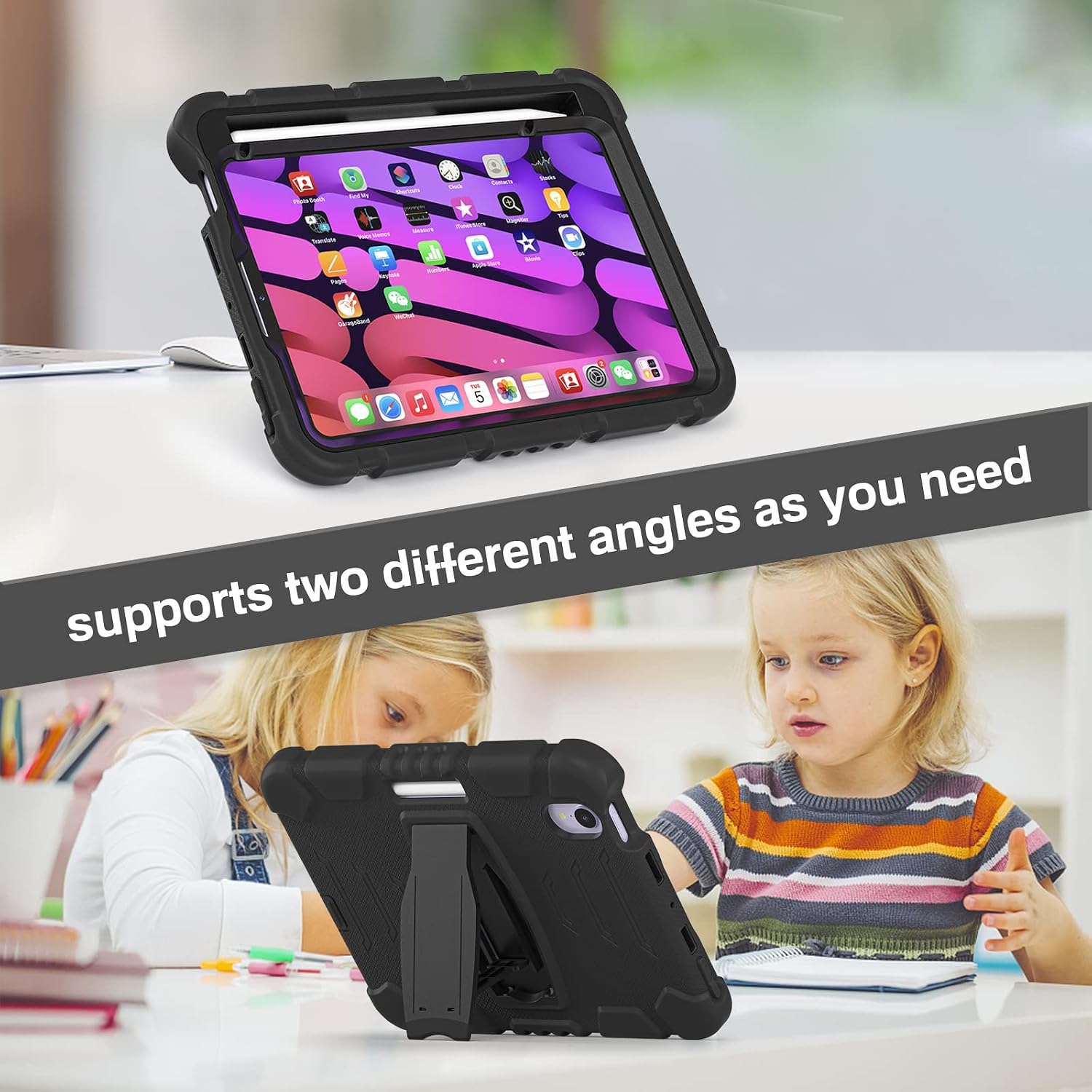 Etui Apple iPad 10.2 granatowy Anti-Drop wchłanianie wstrząsołów 6 efc6f289919f3c1d187d8677c0ae982e