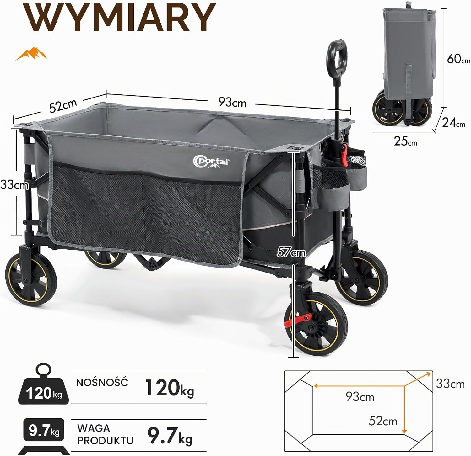 Wózek Portal 160 l pojemny i wytrzymały model dla wymagających klientów 4 95dcc3cf0bc39b9d53cb1951f100bb71