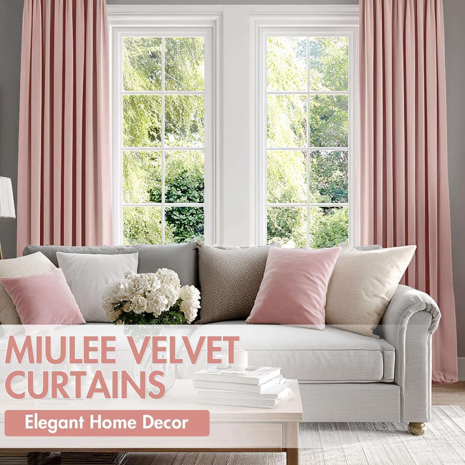 Zasłony MIULEE Eleganckie Zaciemniające Granatowe 140x280 cm 2 Panele 2 2553ecb60e087f1f8151c978998a1564