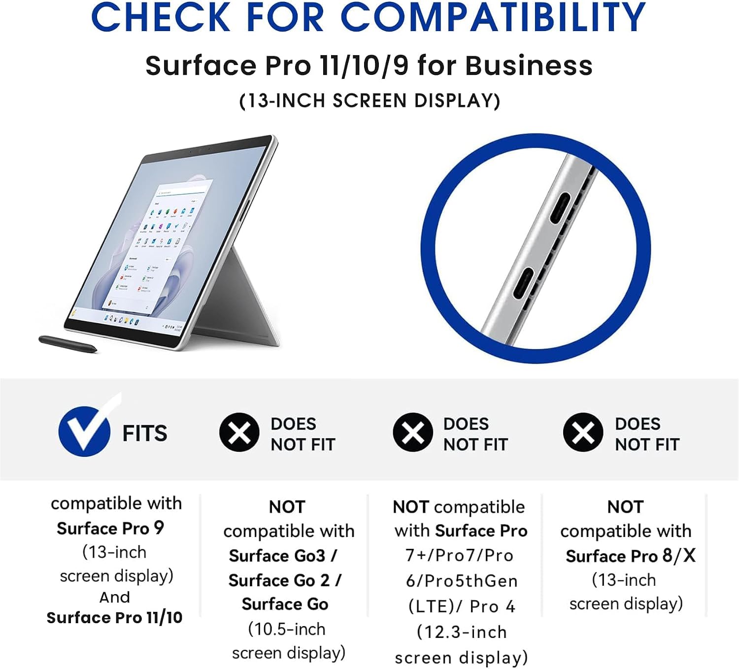 Etui Microsoft Surface Pro 9 Czarny Wytrzymała ochrona premium 10 690f51135a1c3ee19aed2f1d586d67a2