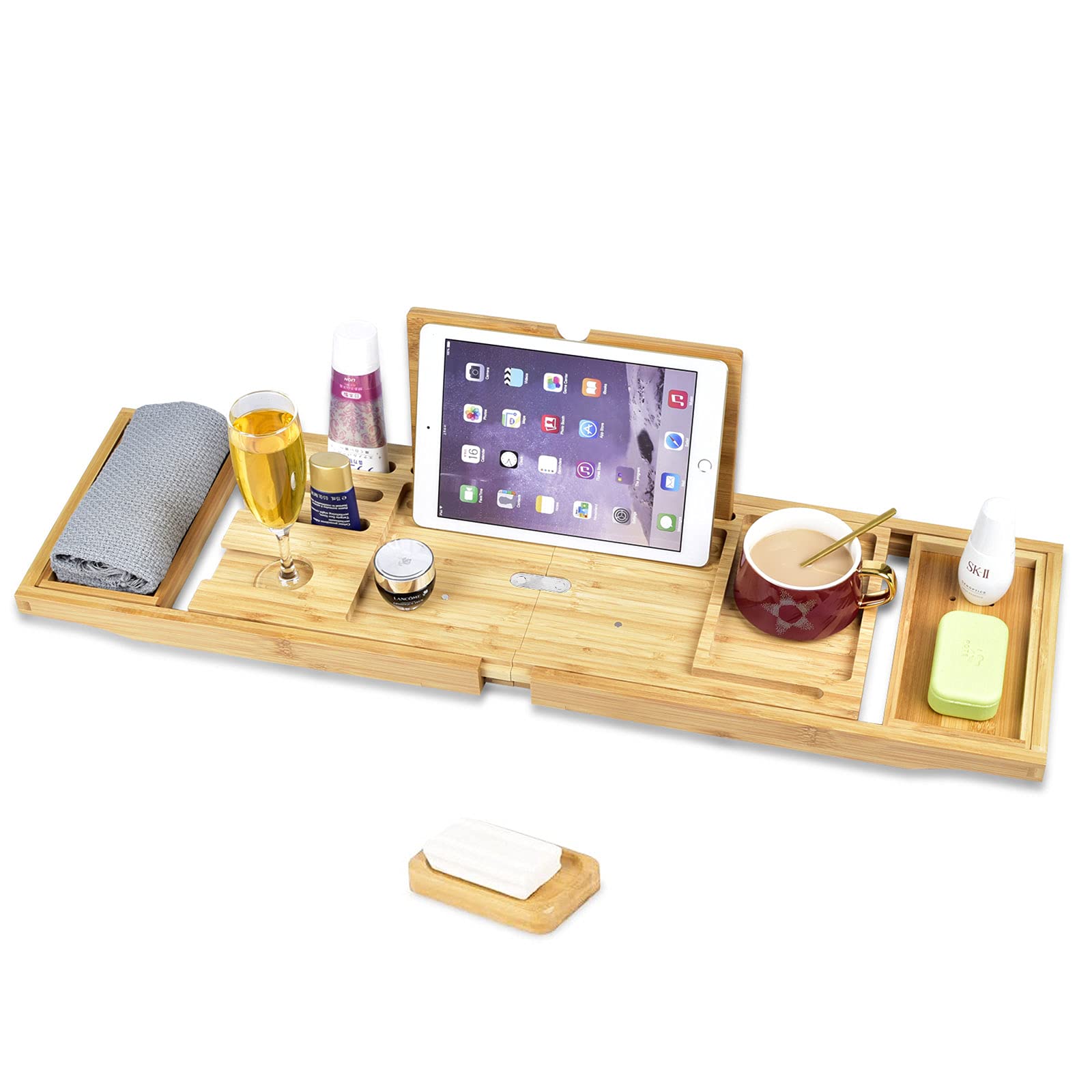 Półka do wanny RelaxHome Bamboo Rozsuwana Antypoślizgowa Bambusowa 2 7581efeafc664f930d03b4a37780eb10