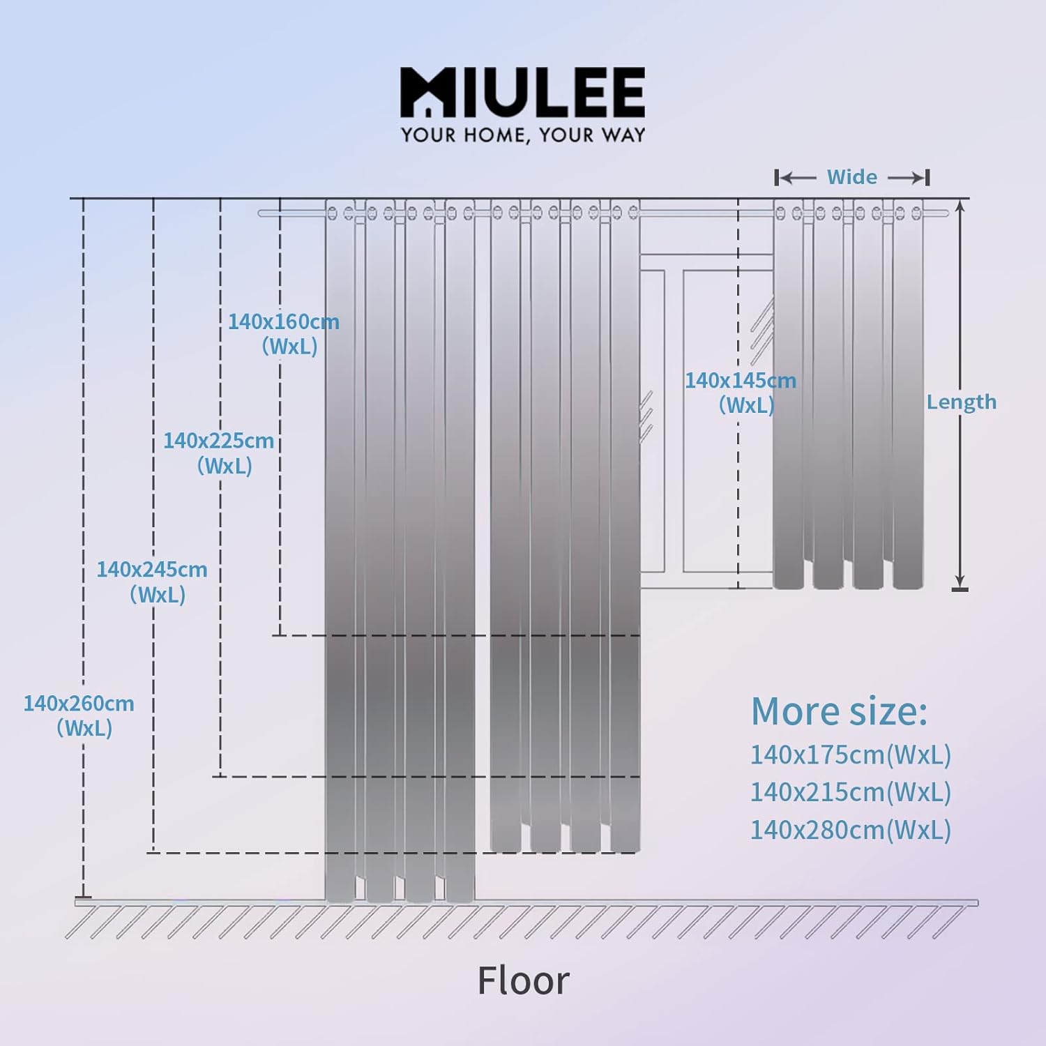 MIULEE Zasłony do wnętrz przezroczyste zasłony 2 panele 140 x 225 cm beżowy 7 204d53a23854cbdb153d25f0143944d2